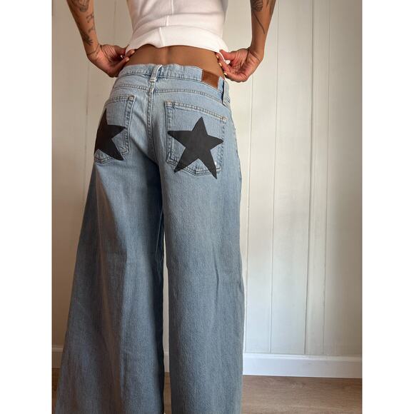 Handpainted BDG Star Butt Wide Leg Jeans - Picture 6 of 6